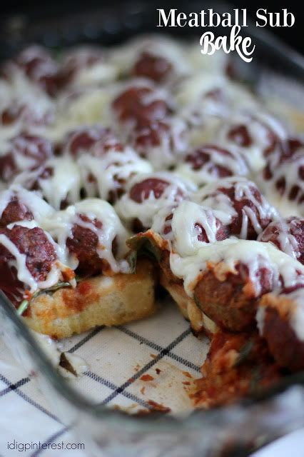 Meatball Sub Bake I Dig Pinterest