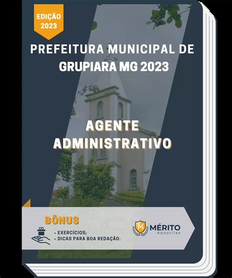 Apostila Agente Administrativo Prefeitura De Grupiara Mg M Rito