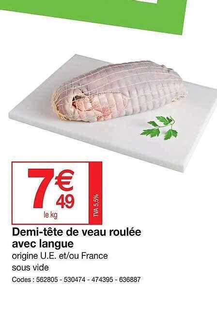 Promo Demi tête de veau roulée avec langue chez Promocash