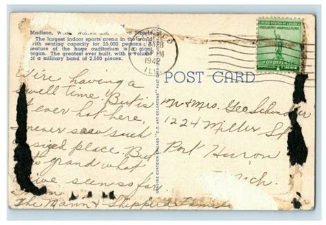 Vintage The Chicago Stadium Postcard P182 | United States - Illinois ...