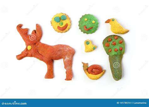 Colorful Multicolor Funny Biscuits Shapes Stock Photo Image Of Milk