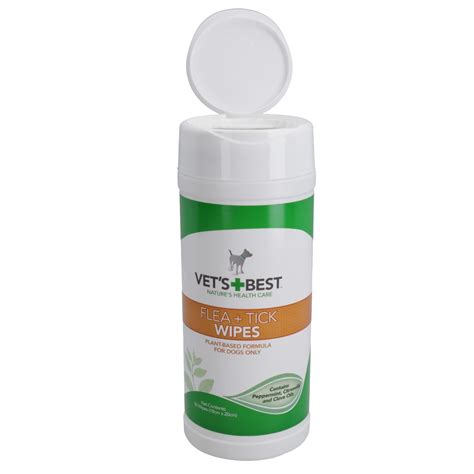 Multi-Purpose Natures Plant Based Formula Dog Flea & Tick Wipes - 50 W