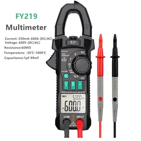 Digital Multimeter Clamp Meters Ac Dc Voltage Resistance Temp