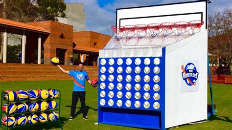 Epic Giant Basketball Connect 4 Game Youtube