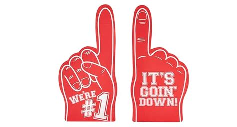 Okuna Outpost 2 Pack Red Foam Fingers 1 Its Goin Down