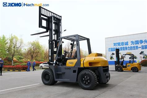 Xcmg New 5 Ton Diesel Forklift Truck Xcb Dt50 With 25m Mast Height Price Machmall