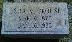 Cora H Mellinger Crouse M Morial Find A Grave