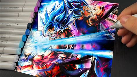 Kamehameha Goku Vs Vegeta Drawing