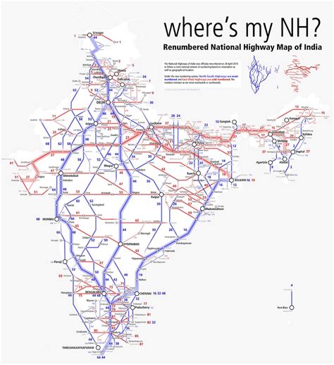 Important National Highways in India - UPSC - UPSC Notes » LotusArise