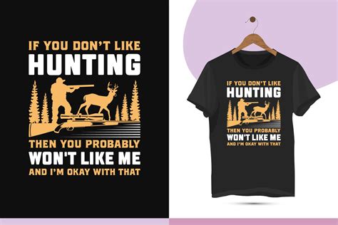 Hunting T Shirt Design Template Eye Catching Best Colorful Unique