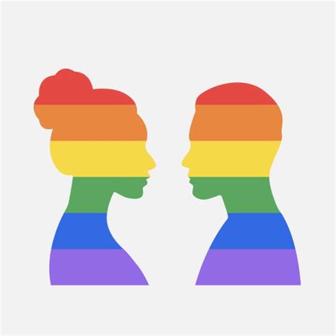 Lesbian Couple Silhouette Illustrations Royalty Free Vector Graphics