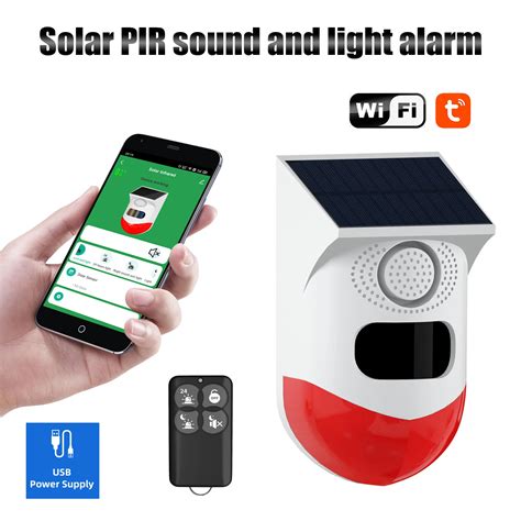 Tuya Smart Wifi Detector De Movimento Infravermelho Solar Exterior Pir