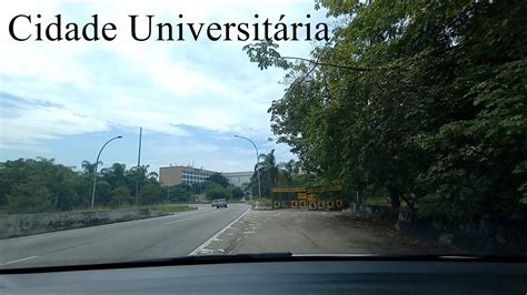 Driving Rio de Janeiro Brasil Essa é a Cidade Universitária Ilha