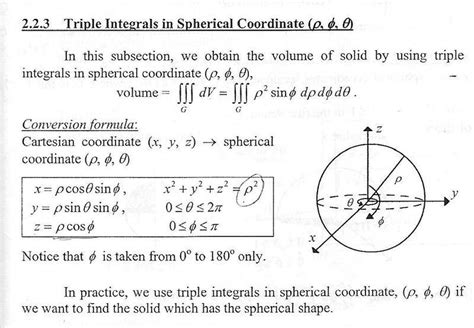 Triple Integral In Polar Coordinate