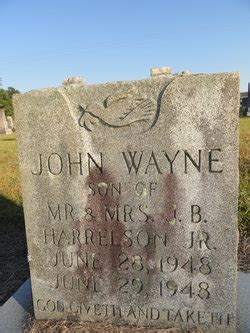 John Wayne Harrelson M Morial Find A Grave