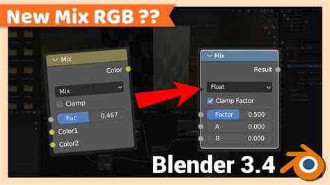 Where Is Mix RGB New Mix Node In Blender 3 4 Blender Tutorial