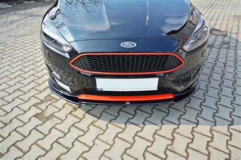 Front Splitter V2 Ford Focus St Line Mk3 Fl Gloss Black Our Offer Ford Focus St Line