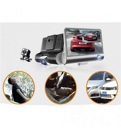 Dvr Grabadora Para Carro Triple Cámara Full Hd 4 3 Pulgada Soniled