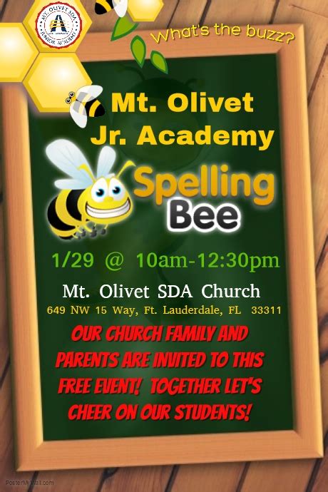 Copy Of Spelling Bee Contest Postermywall