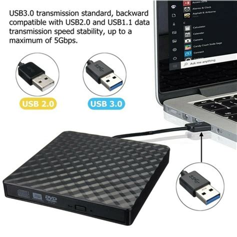 Grabador De Cd Rw Externo Usb Ultradelgado Por Grandado