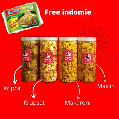 Jual Kripca Krupset Makaroni Pedas Daun Jeruk Kripset Maicih