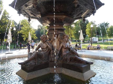 Brewer Fountain Boston Common Boston Massachusetts USA Editorial