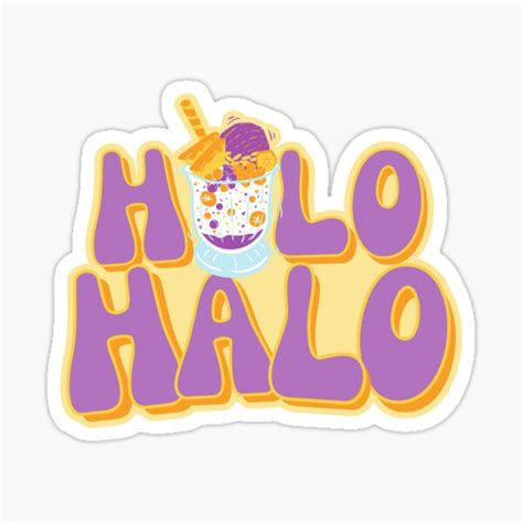 Halo Halo Filipino Food Dessert Sticker For Sale By Surieclub Redbubble