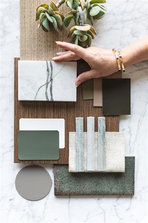 Calacatta Verde Marble Forest Green Palette Flat Lay Amanda Wyeth