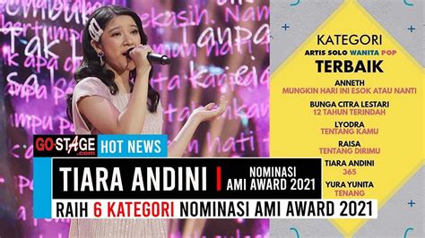 Tiara Andini Raih Kategori Nominasi Ami Award Salah Satunya