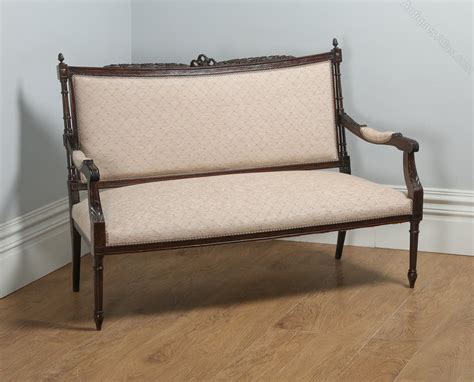 French Louis Xvi Style Beech Salon Couch C1880 Antiques Atlas