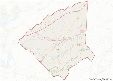 Map of Greene County Tennessee Địa Ốc Thông Thái