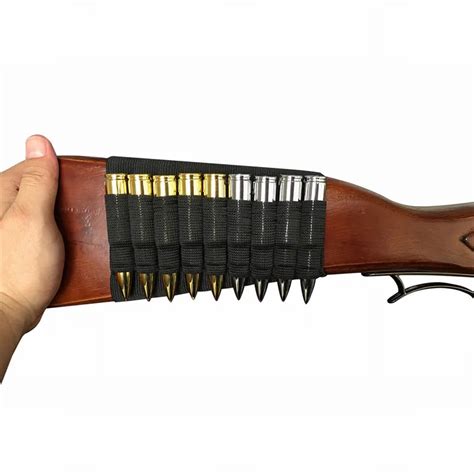 Tactical Ammo Holder Hunting Shotgun Rifle 9 Shells Butt Stock Shell