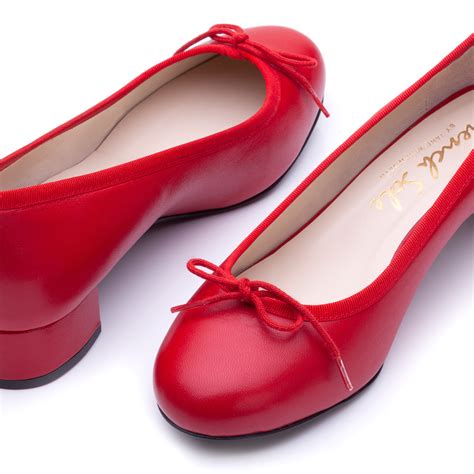 bespoke henrietta red leather heels bes french sole