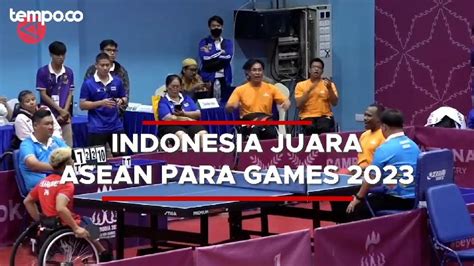 Indonesia Dipastikan Jadi Juara ASEAN Para Games Kamboja 2023 Video