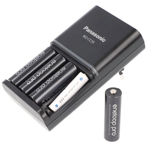 Batterie Rechargeable Panasonic Nimh Chargeur Universel Bq Cc55 Aa