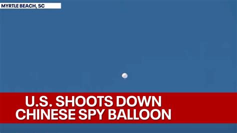 Chinese Spy Balloon Shot Down Over Atlantic Ocean Youtube