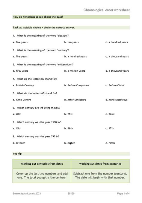 Free chronological order worksheet, Download Free chronological order ...