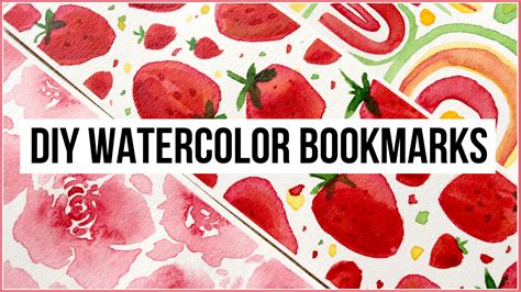 DIY Watercolor Bookmarks & Painting Ideas - Makoccino