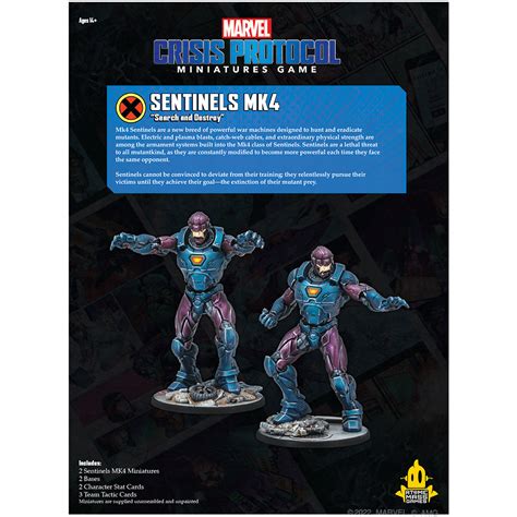 Buy Miniature Games Marvel Crisis Protocol Miniature Game Sentinel