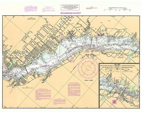 1996 Nautical Chart Of Caloosahatchee River Fort Myers Florida Etsy