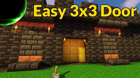 Fast And Easy 3x3 Piston Door For Java And Bedrock Editions Minecraft