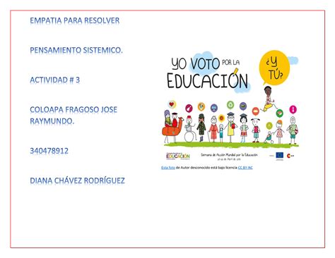 Actividad Empatia Empatia Para Resolver Pensamiento Sistemico