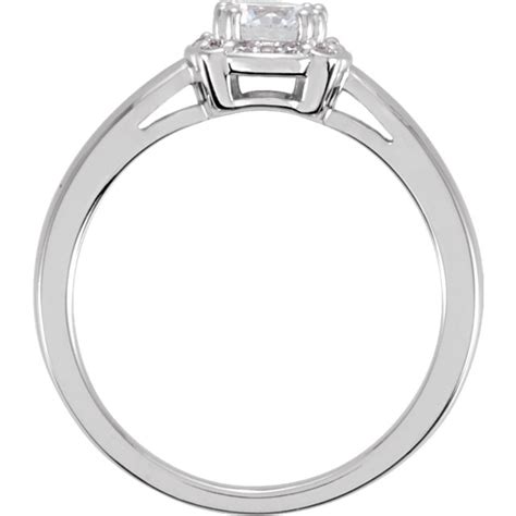 Sterling Silver Round Brilliant Cut Cz Cubic Zirconia Halo Style Solitaire Ring Shipping