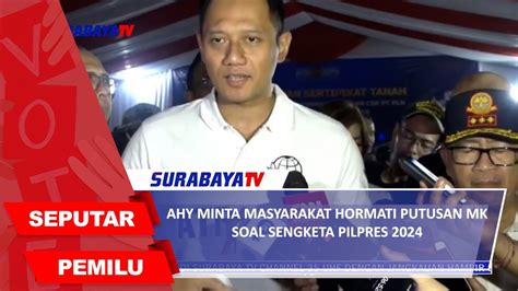 Ahy Minta Masyarakat Hormati Putusan Mk Soal Sengketa Pilpres