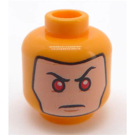 LEGO Reverse Flash Minifigure Head (Recessed Solid Stud) (3626 / 37118 ...