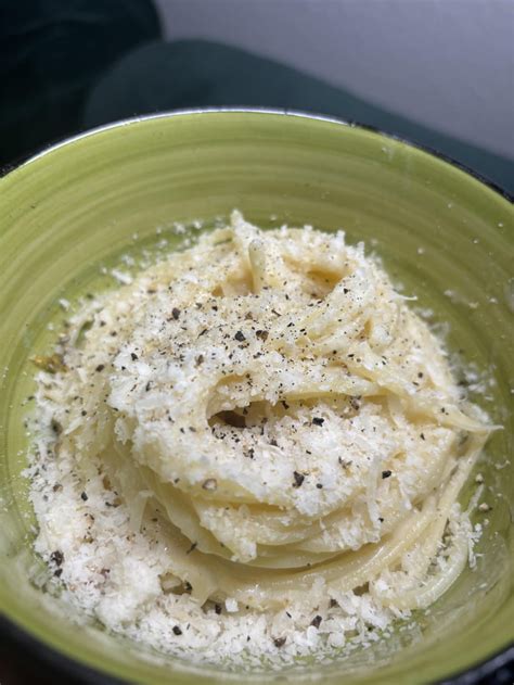 Spaghetti With Homemade Alfredo Sauce Parm And Black Pepper Gag