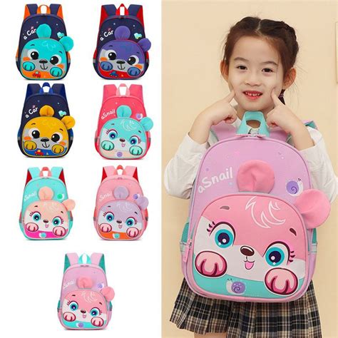 Mochila Creche Escolar Infantil Menina Menino Bolsa Resistente Para 3 6