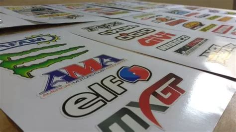 Calcos Motocross Por 9 Planchas Laminadas En Venta En Escalante Chubut