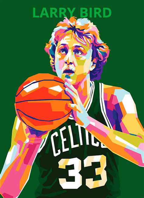 Wall Art Print Larry Bird Basketball Player Europosters