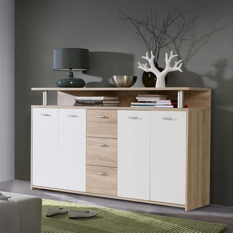 Sideboard Sonoma Eiche Wei Cm Online Bei Roller Kaufen